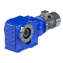 Мотор-редуктор коническо-цилиндрический KAZ-S97-10.41-72.05-4 (PAM160, 8P) sf= 5.47
